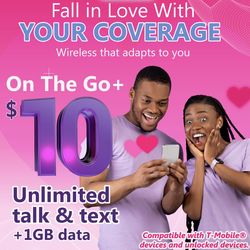 $10 Unlimited Text Talk1GB Data