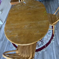 Wood Dining Room/Crafting Table