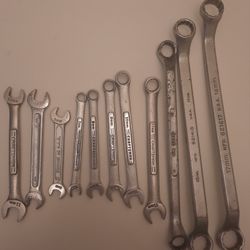 Metric Wrenches, Mostly Craftsman 3 Double Boxend, 5 Combo And 3 Double Openend.