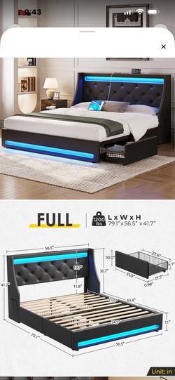 Brand new full size bed frame