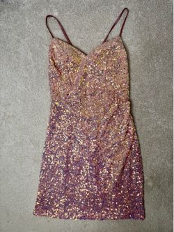 Rose Gold Homecoming Dress
