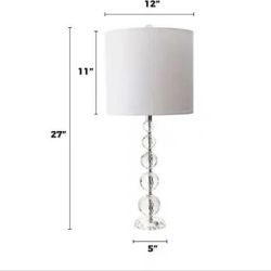 lucite glass style Table Lamp