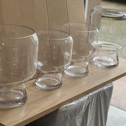 Clear Vases 4pc. Set $30
