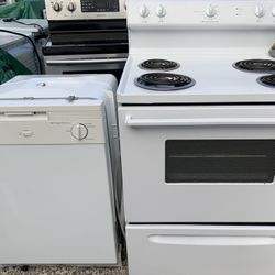 Frigidaire Stove And Dishwasher White Working Perfectly Fine 
