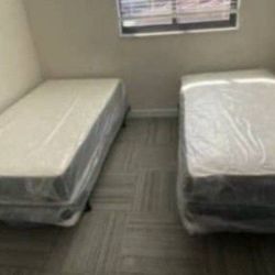 New TWIN SIZE MATTRESS WITH BOXSPRING SET 2 SETS MATTRESS + BOXSPRING 