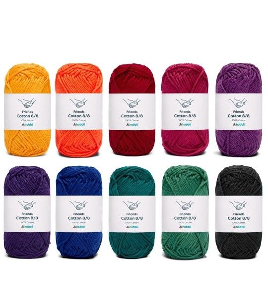 Hobbii Cotton Yarn 30 Skeins