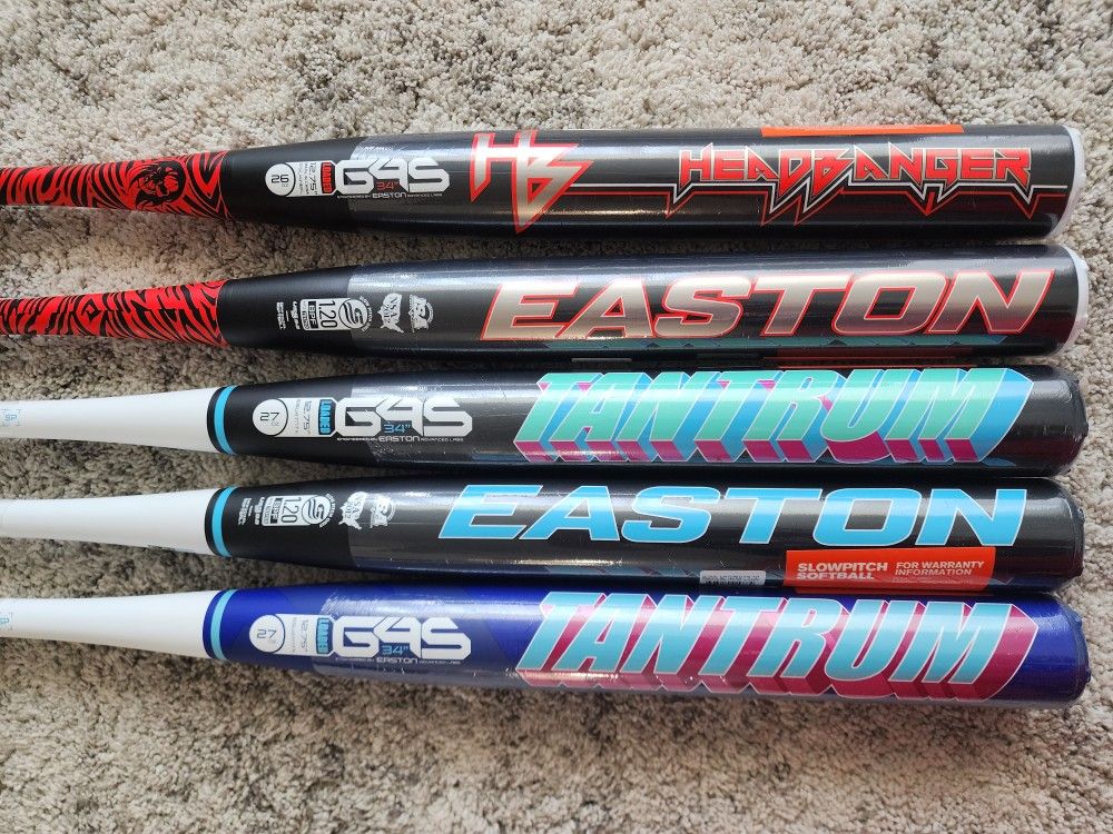 EASTON TANTRUM 1PC - Slowpitch Softball Bat USSSA Headbanger OG 2.0 U-Trip Slow Pitch One Piece 26oz 27oz