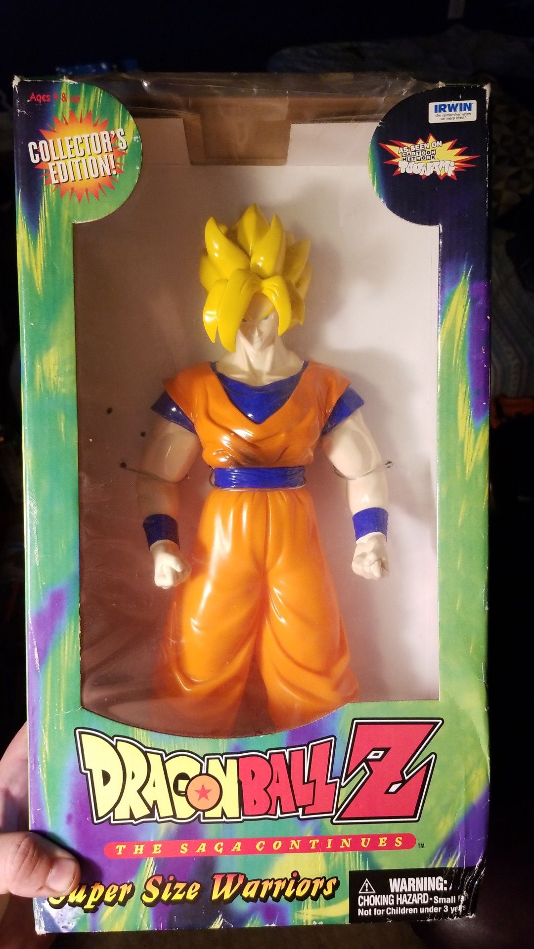 Original dragon ball z super size warrior from the 1990s never opened.