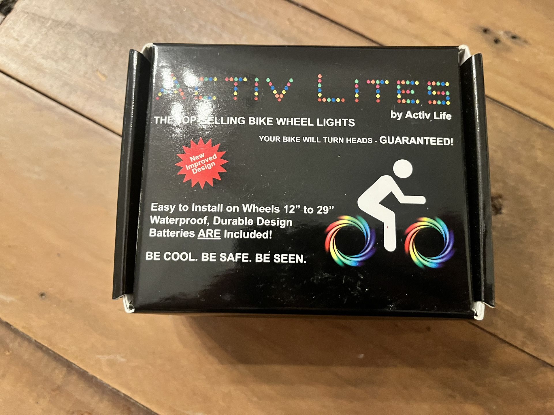 Bike Lights For Kids Or Teens, Red 2 Wheel Pack