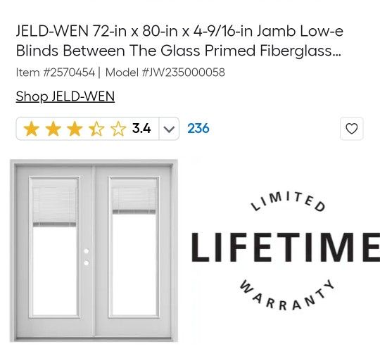 Pre Hung Patio Door