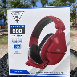 Brand New In Box Turtle Beach Stealth 600 Gen 2 MAX - Midnight Red 