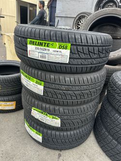 235/55R19 Delinte DS8 UHP A/S 105W Brand new 4 tires Free Mount Balance installed 235/55/19 llantas