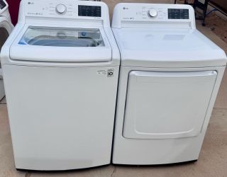 LG Top Load Washer and electric Dryer Set