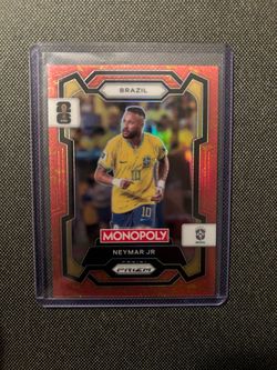 Panini 2026 Prizm Monopoly FIFA World Cup Neymar JR #15 Orange Gold SSP