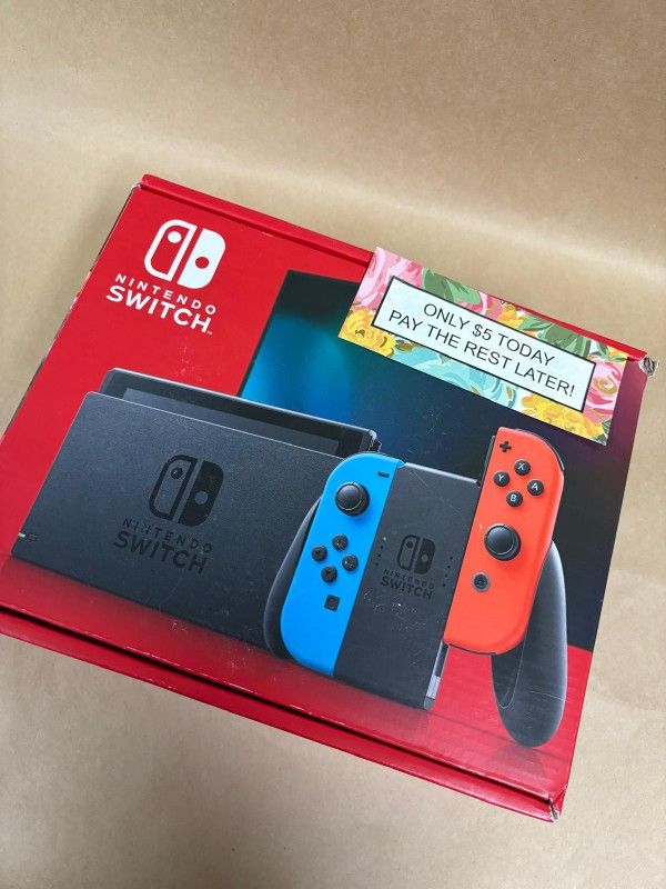 Nintendo Switch V2 Gaming Console New - Pay $1 today and pay the rest later -