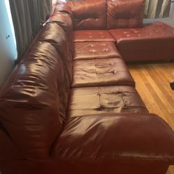 L Shape Sofa Faux Leather 