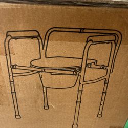 3n1 Bedside Como de N Chair With Sturdy Dual Crossbar Support N Toilet