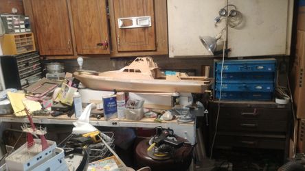Handmade Wooden Model Boat – Work in Progress