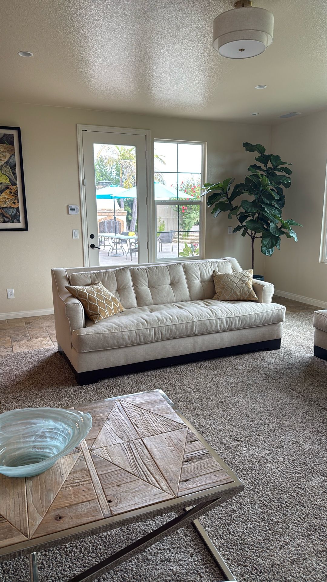 2 White Sofas