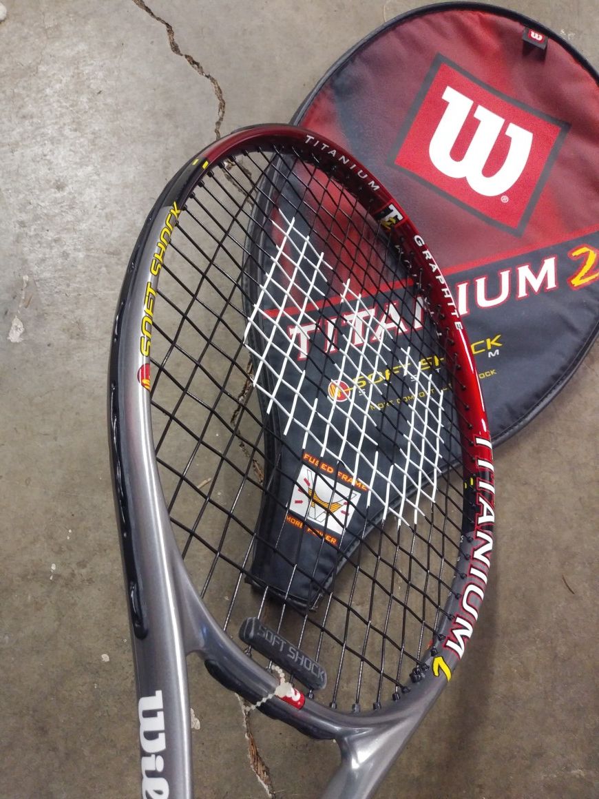 Wilson tennis racket and case