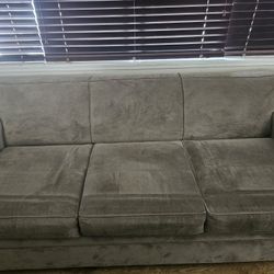 Gray Queen Size Sleeper Sofa