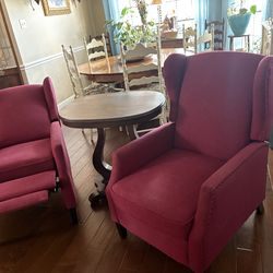 Two recliners plus table will separate need to sell ASAP