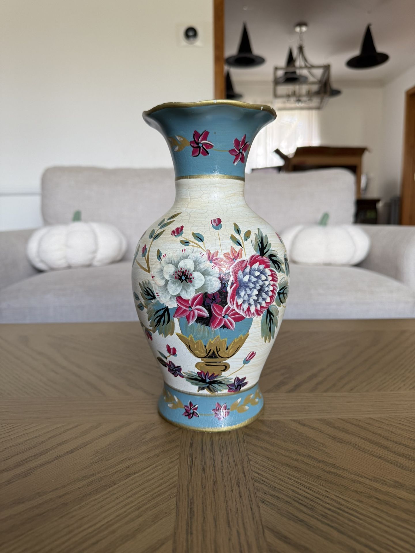 WPI 10” Tall Flower Pottery Vase