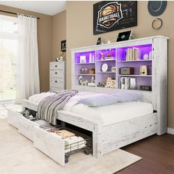 Twin daybed frame with storage