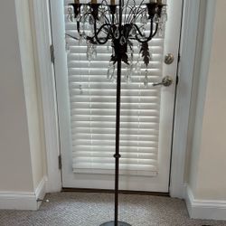 Arhaus Floor Lamp, 2 Buffet Lamps, And Free Bathroom Light Fixture