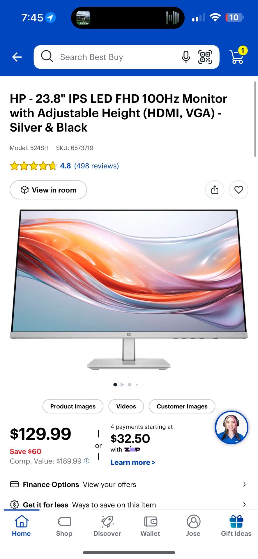 Monitor For Computer Or Console