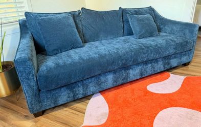 Soft blue couch gently used
