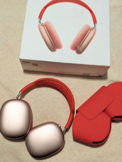 Airpods Max Pro Pink With Red Headband HARDLY USED