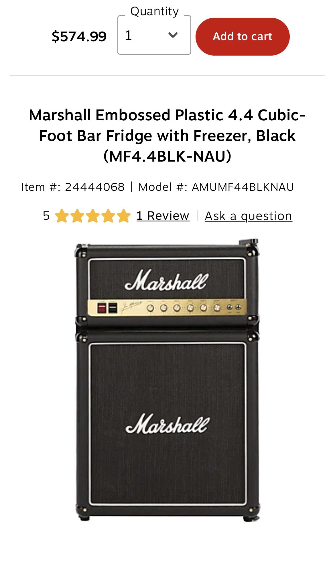 Marshall Amp Mini Fridge for Sale in Los Angeles, CA OfferUp
