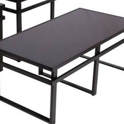 Single  Black Glass Coffee Table 