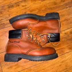 Vintage Red Wing Work Boots Steel Toe