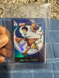 2026 One Piece X Los Angeles Dodgers Monkey D Luffy Don Card Promo