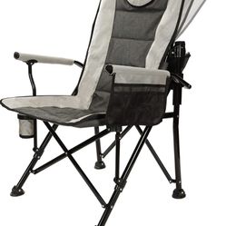 REALEAD Adjustable Oversized Folding Chair High Back Camp Chair Beach Chair Heavy Duty Portable Camping