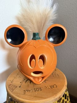Vintage Mickey Mouse Pumpkin