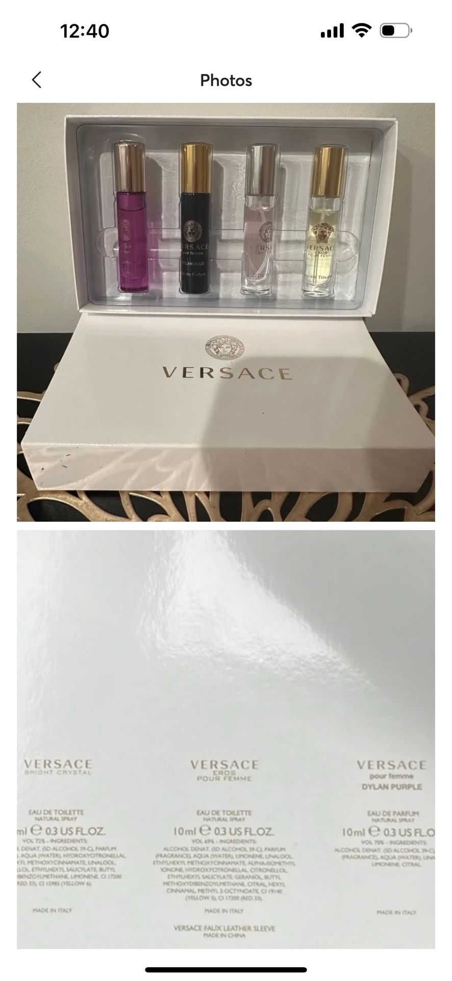 New Versace New 4-Pc. mini gift Set Versace LAST ONE