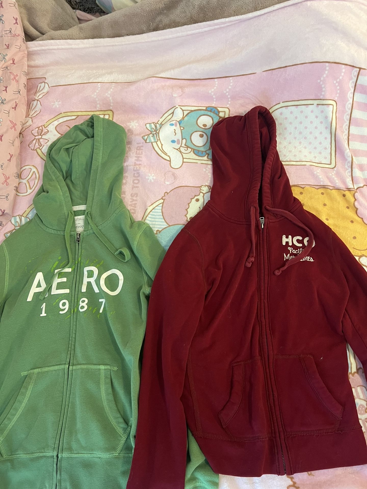 Two Vintage Aero & Hollister Jackets