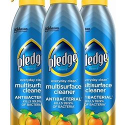 Pledge Clean 3 Pack Multisurface Multi Purpose Cleaner Citrus Scent