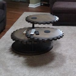 3 Level Gear Design Coffee Table