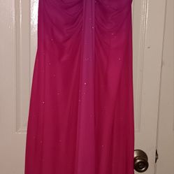 Hot Pink And Purple Dress....  