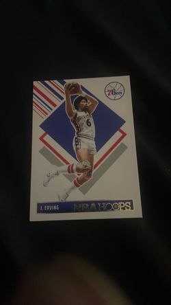Julius Erving NBA Hoops Basketball Card 76ers