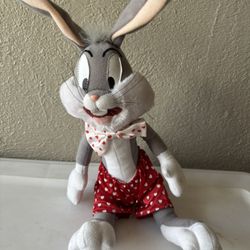 Valentine Looney Tunes Bugs Bunny 🐰 Vintage Plush 