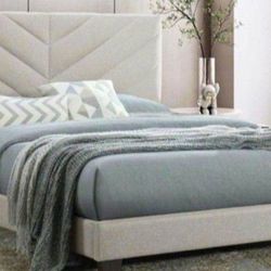 QUEEN Size Bed Frame Platform Bed Box Sealed Cama Nueva Y colchón 