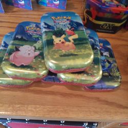 Pokemon Cards assorted MiniTins ex Tins and  MINI Portfolio