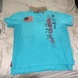 Japanese American Ralph Lauren Polo Shirt Size Xl 