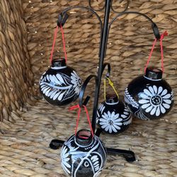 Mexican Hand Painted Christmas Ornaments