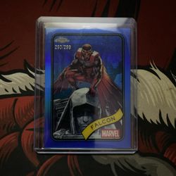 Marvel Topps Chrome 2025 Falcon /299 True Blue 